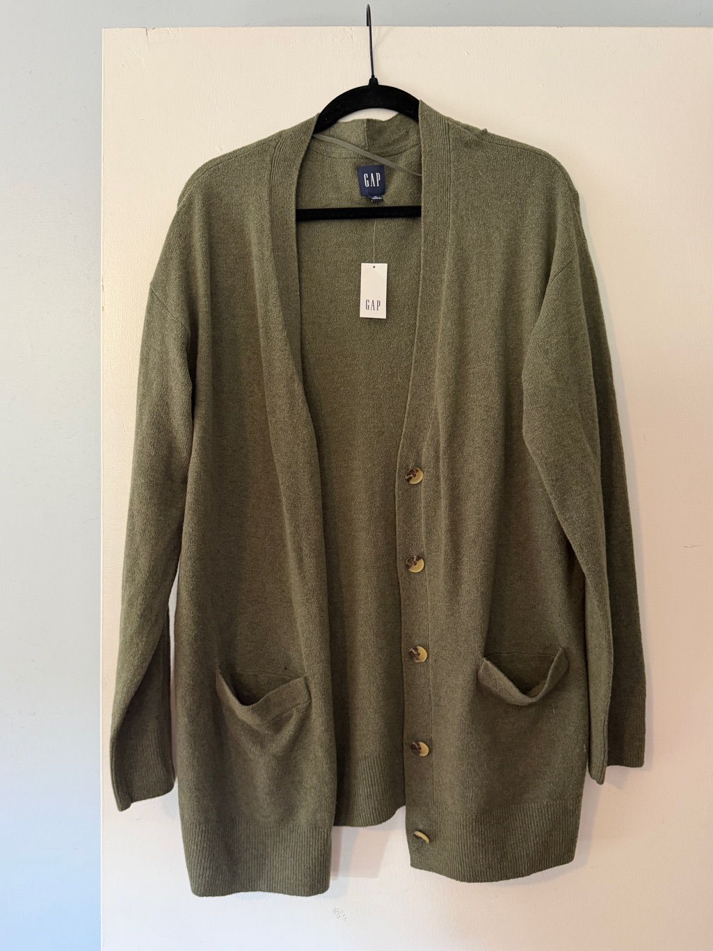 Gap Olive Heather Cardigan, Size M